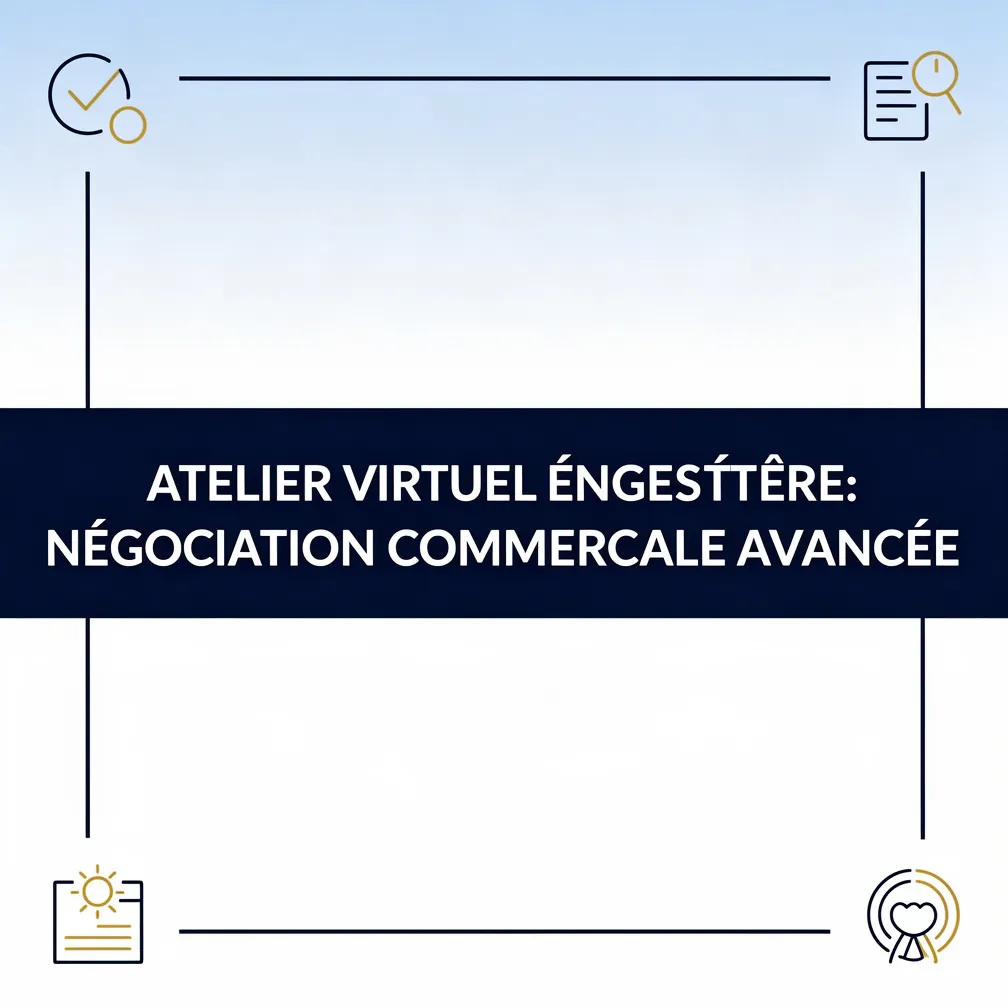 Atelier virtuel enregistré: Négociation commerciale avancée